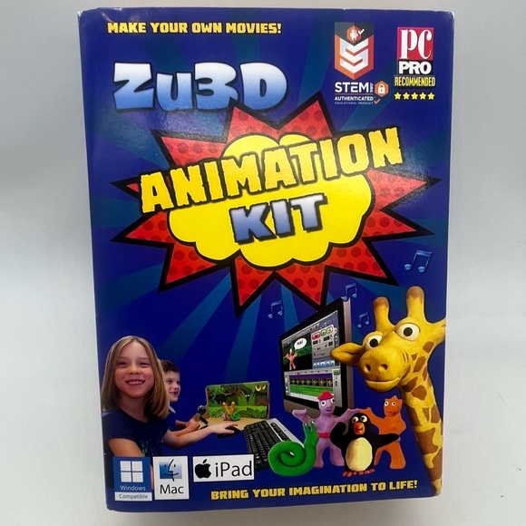 zu3d Other - Zu3D Complete Stop Motion Animation Kit For Kids - for Windows, Macs And iPads